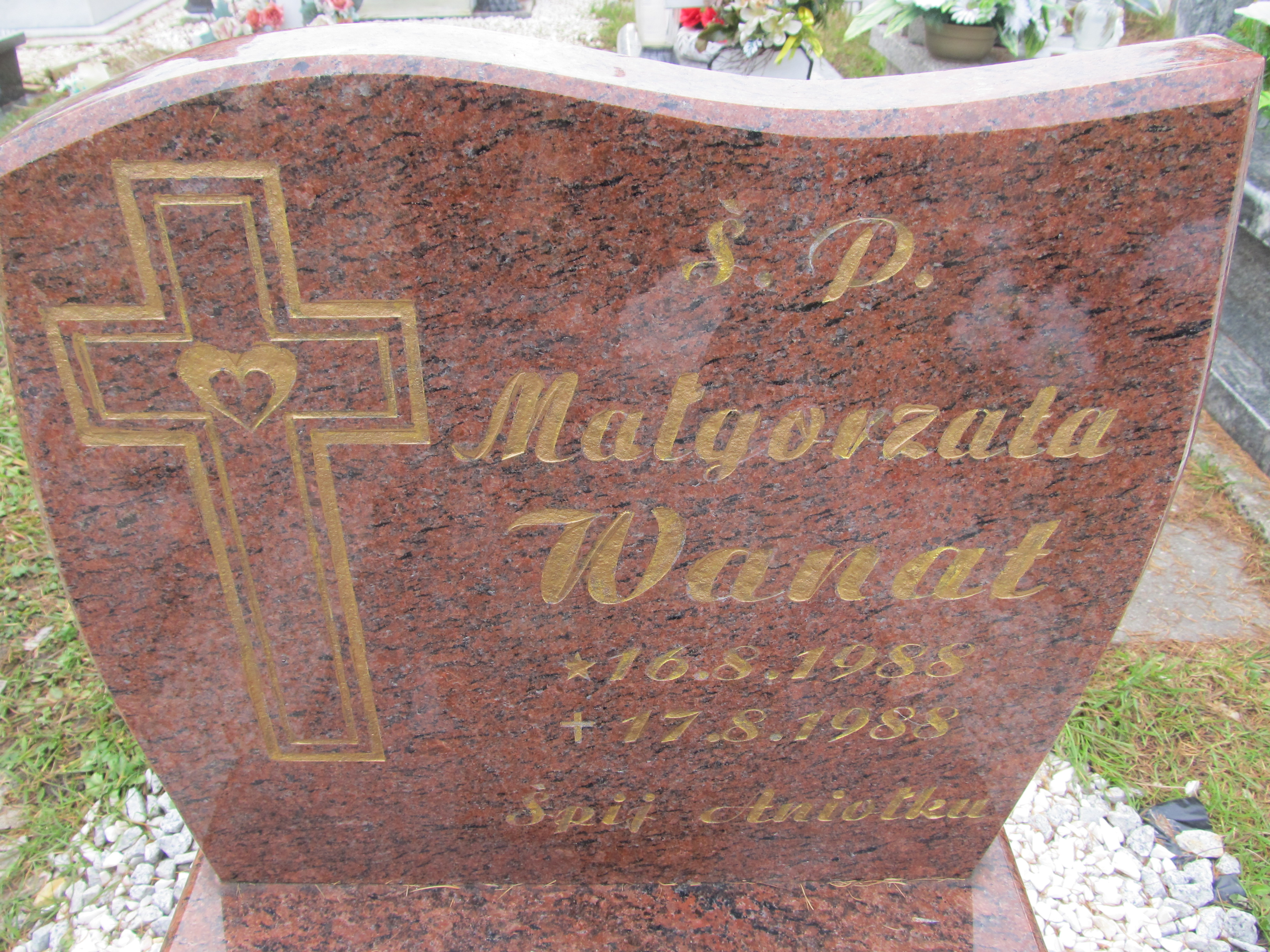 Małgorzata Wanat 1988 Chełmek par. - Grobonet - Wyszukiwarka osób pochowanych