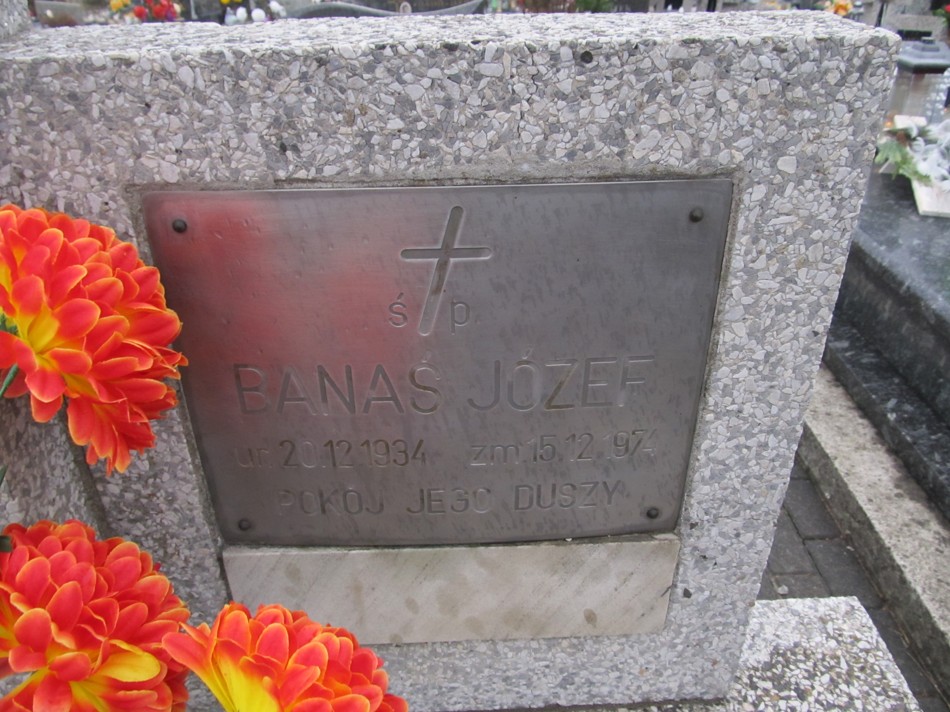 Józef Banaś 1934 Chełmek par. - Grobonet - Wyszukiwarka osób pochowanych