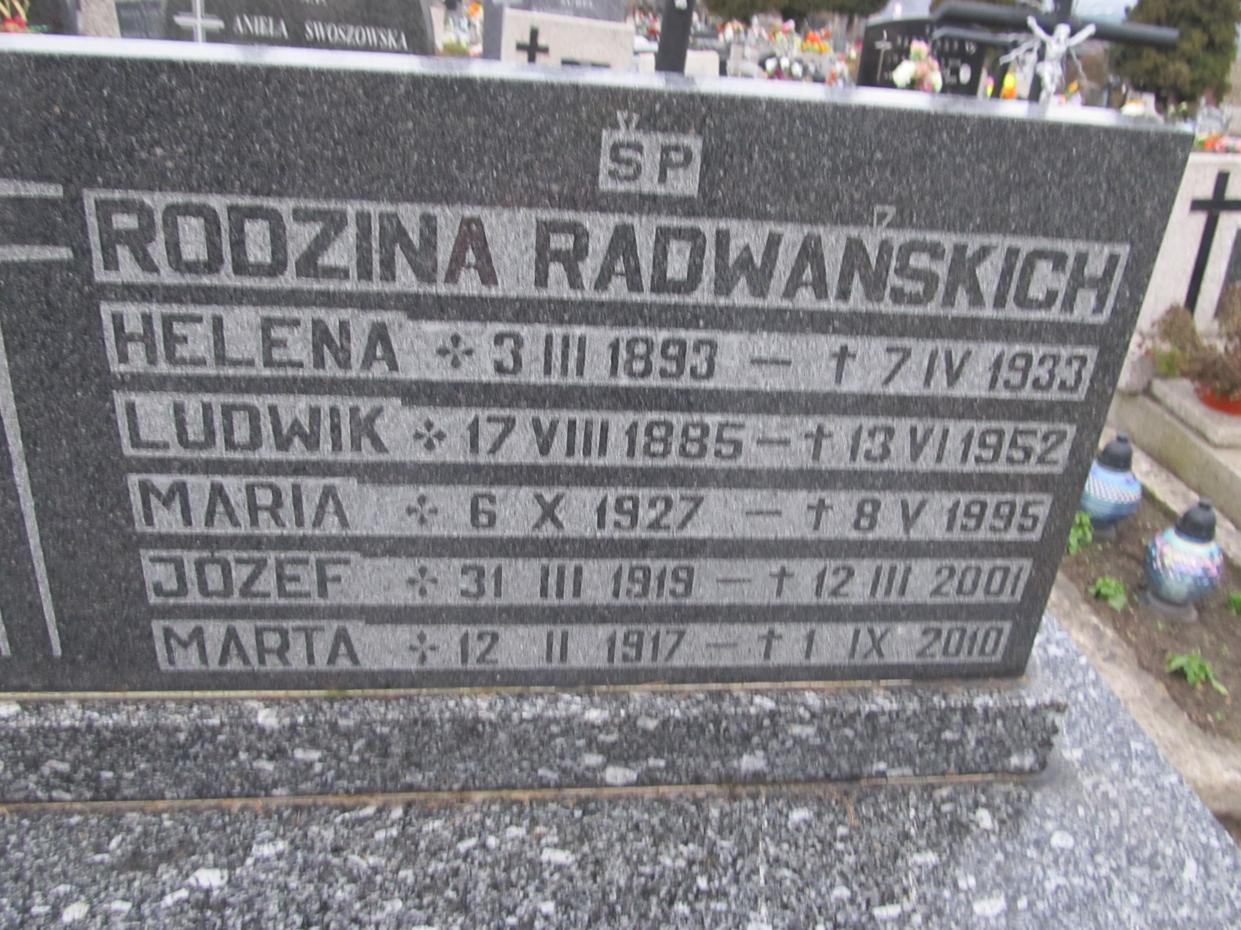 Marta Radwańska 1917 Chełmek par. - Grobonet - Wyszukiwarka osób pochowanych