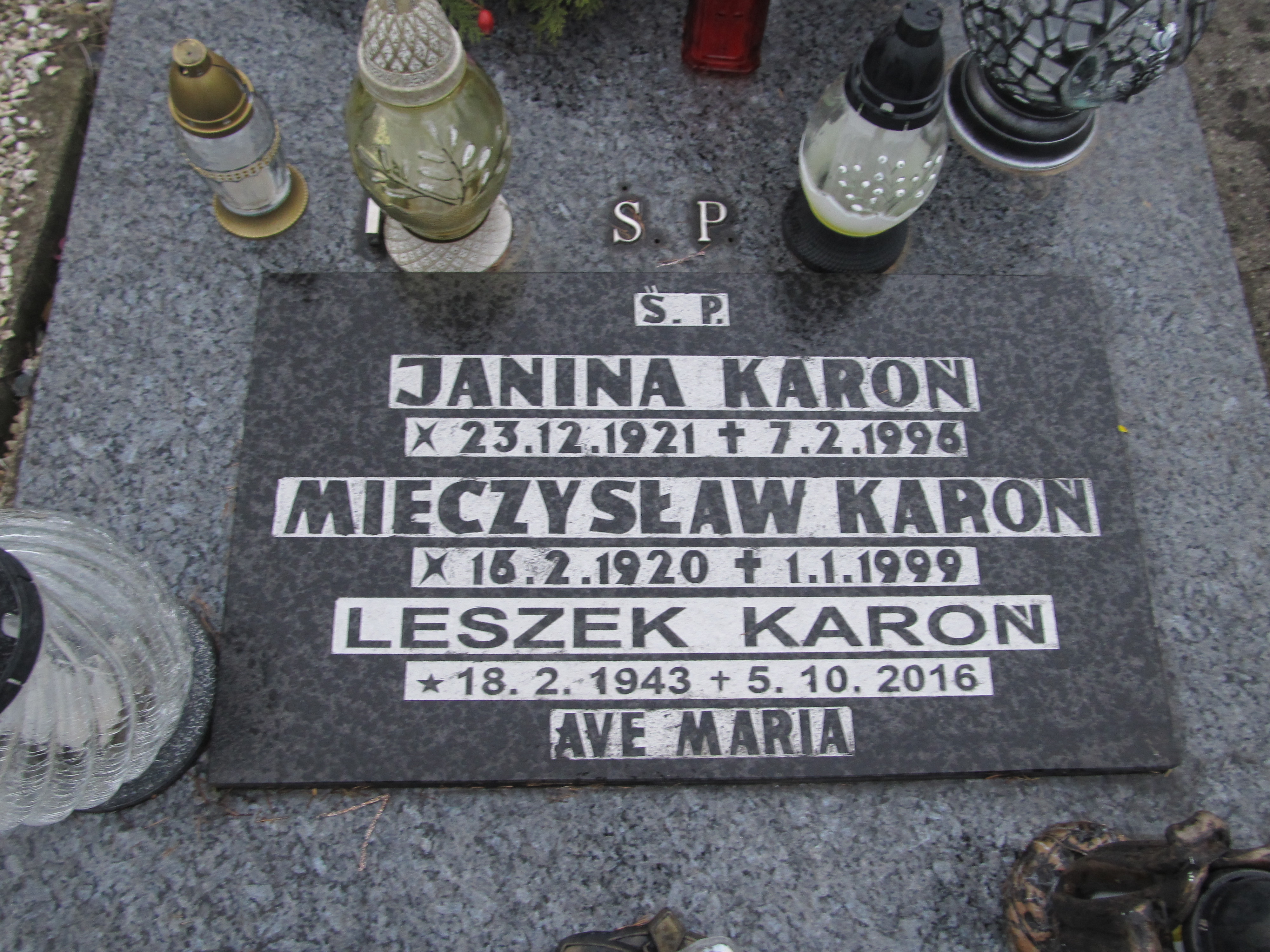 Janina Karoń 1921 Chełmek par. - Grobonet - Wyszukiwarka osób pochowanych