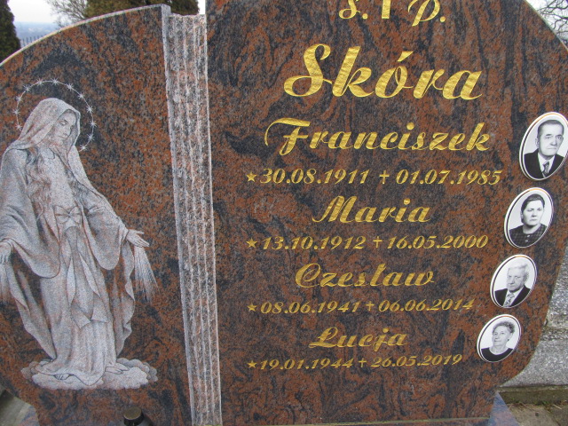 Łucja Skóra 1944 Chełmek par. - Grobonet - Wyszukiwarka osób pochowanych